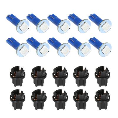12V Dashboard Light Bulb T5 LED 5050 SMD Instrument Panel Lamp Blue
