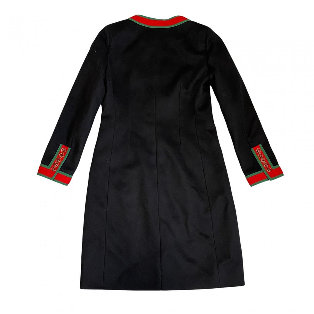 Used GUCCIOther outerwear black/Red / green wool/cotton Women