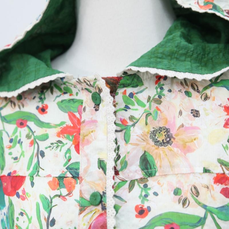 Shiz Madam Roll Up Hood Jacket Mother Clothes J31819