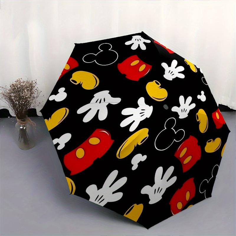 Disney Mickey Mouse Themed automatic opening and closing folding umbrella, portable - durable, 8-rib umbrella frame, very suitable for busin