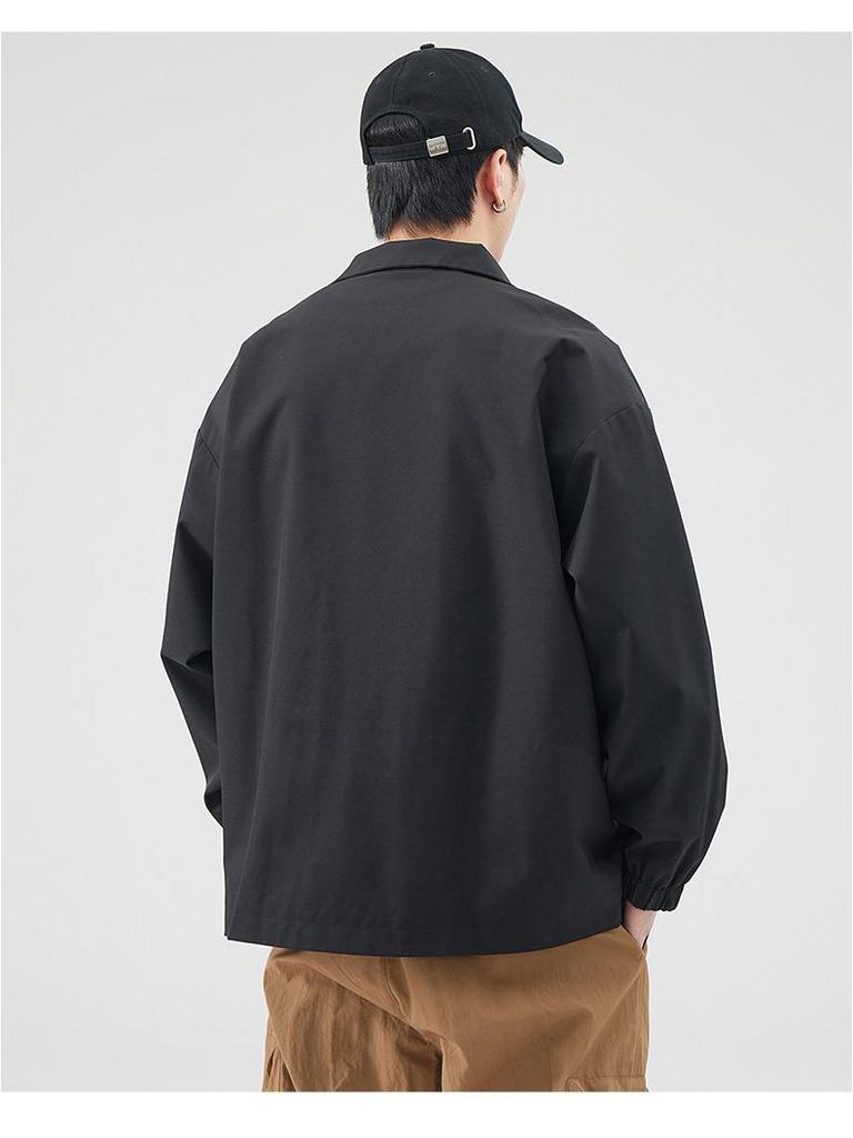 Męska modna kurtka casual ze stójką na wiosnę/jesień 2024