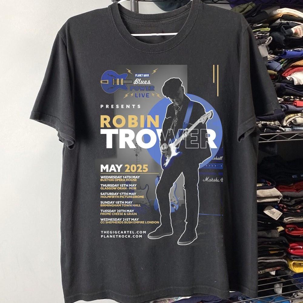 Retro Robin Trower Tour UnisexBlack S-235XL Shirt20D831 Unisex T-Shirt S