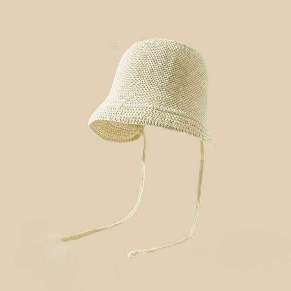 Lightweight Folding Straw Hat Breathable Woven Sun Cap Elegant Vacation Beach Cap Seaside Travel