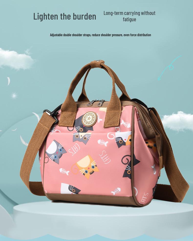 Compact Graffiti Mom & Baby Bag - Crossbody, Shoulder & Stroller Backpack with Insulation