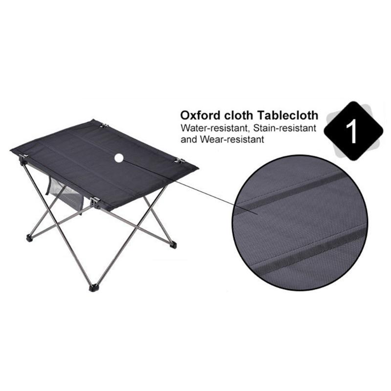 Foldable Camping Tables Camp Tables Aluminum Lightweight Folding Table Compact Picnic Desk for Fishing Picnic BBQ