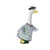 Football Print Porch Geese Costume 23 Inch Wear-resistant Lawn Geese Ornament with 3D Soccer Cap Decorative Geese Clothes