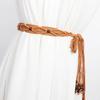 Woven Knot Waist Belt Wax Rope Dress Waistband Casual Female Waist Rope  Girls