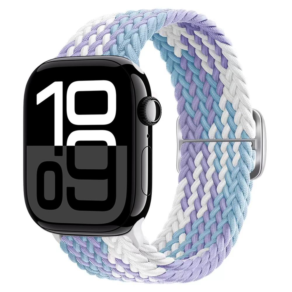 Nylon Braided Loop Band for Apple Watch Ultra/2 49mm 10 9 8 7 46mm 45mm 41mm 6 5 4 SE 44mm 40mm Elastic Strap for iWatch 3 42mm