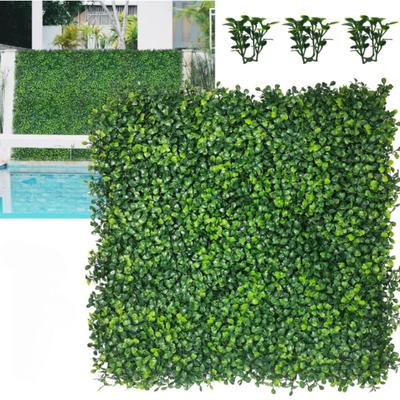Artificial Plants Grass Wall Boxwood Hedge Panels Fence Privacy for Outdoor Home Garden Balcony Fake Plant Backdrop Decoration