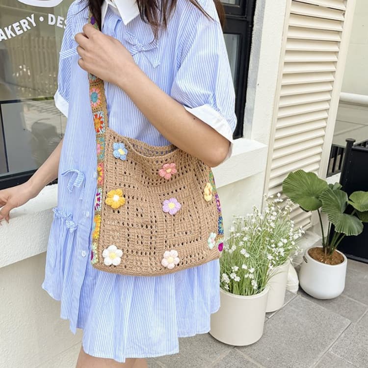 Böhmische gewebte Tasche Einzel Schulter Diagonal Rucksack