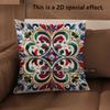 2D Exquisite Geometric Patterned Decorative Cushions Pattern Cushion Cover Suitable For Sofa Bedroom Car Pillow Cover