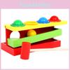 Wooden Toddler Color Matching Hammering Toy Interactive Ball Game For 1-2-3 Year Olds