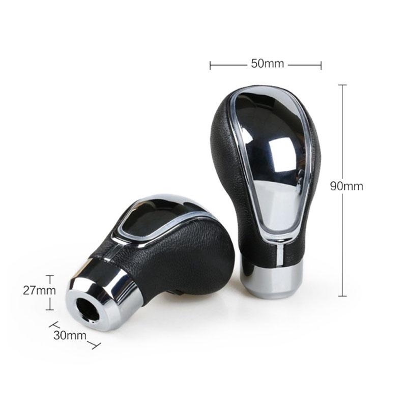 Versatile And Ergonomic Pu Leather Shift Gear Lever Knob With Luminous Touch Activated Features