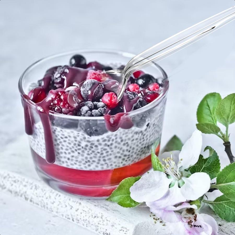 

Heavy Duty Plastic Spoons FoodGrade Disposable Material Clear Pack of 30 United States