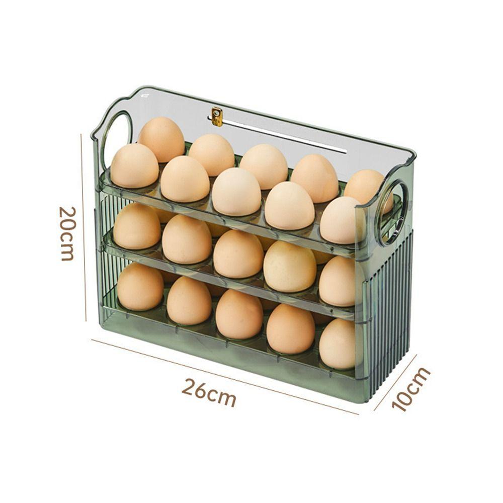 Placstic Egg Holder 30 Grid Egg Organiser New Refrigerator Egg Storage Box  for Kitchen Storage