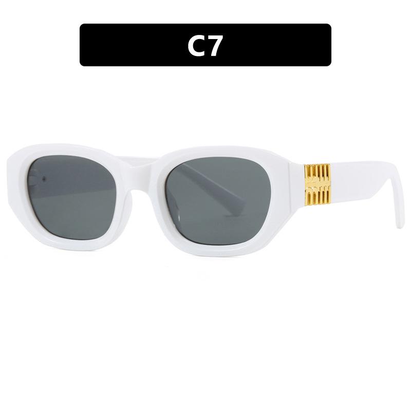 Square Beach Sunglasses Vintage Concave Spice Girls Sunglasses Vacation Sunscreen Sunglasses