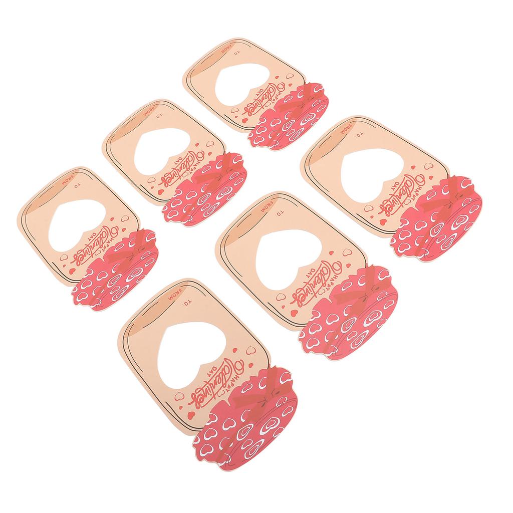 30 Stück Valentinstagskarten für Kinder Einmachglas-Geschenke Austausch Valentinskarte DIY Grußkarten mit Plastik