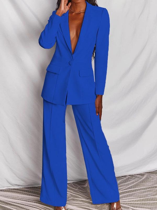 European and American Women's Spring and Autumn Fashion Suit Set - Professional Casual Business Attire