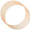 10 Stück Traumfängerringe 23 cm Durchmesser Bambus Holz Runde Bastelringe DIY Wandbehang Zubehör für Mandala Heimdekoration