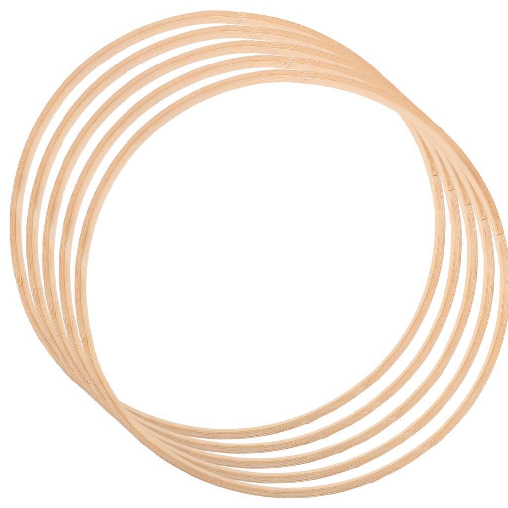 10 Stück Traumfängerringe 23 cm Durchmesser Bambus Holz Runde Bastelringe DIY Wandbehang Zubehör für Mandala Heimdekoration