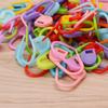100Pcs Colorful Knitting Stitch Markers Crochet Locking Tool Craft Ring Holder