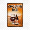 [ Mike86 ] Belgian Beer La Mc Cherry Chouffe Bok Soleil Metal Tin Sign Wall  Poster Iron Painting Pub Decoration S-02 20*30 CM