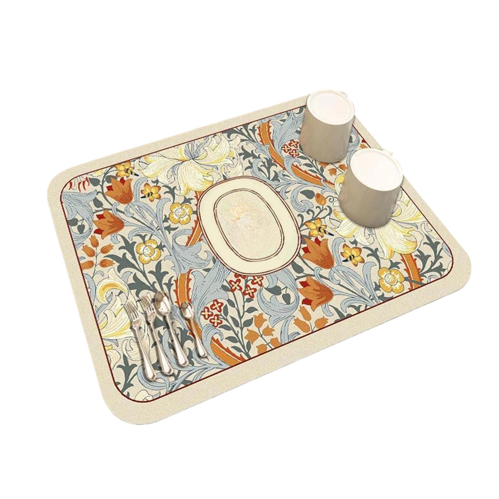 Kitchen Countertop Multi-purpose Absorbent Mat Quick-drying Table Mat Stove - Heat Insulation Pad Dish Drying One Size