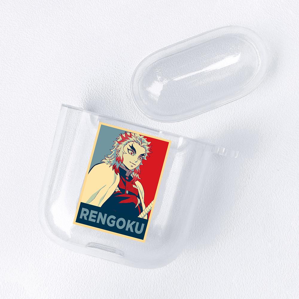 Japan Anime Figures Transparent Airpods Case for Funda Airpods 2/1 Cover Bakugo Bokuto Himiko Mirio Yumeko Deku Soft TPU Cases
