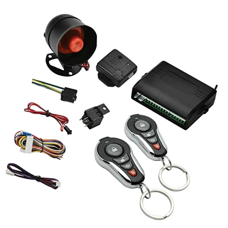 Car Remote Central Lock Auto Remote Central Kit Door Lock Keyless System Remote Controller Siren Alarm Systems Universal for Car