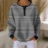 Women's Casual Shirts Long Sleeve Tops Button Up V Neck Loose Knit Fall Favorites For Women