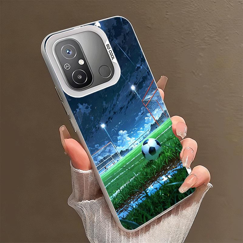 

Football Soccer Ball Design Shockproof Phone Case for Xiaomi Poco X7 X6 X5 X3 Pro F7 Ultra M8 Redmi 15C 15 14C 13C 12C 10C 13 12 Xiaomi Poco X5