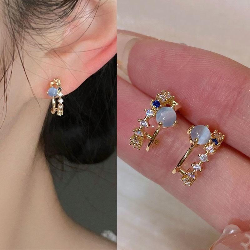 New Black Bowknot Cubic Zirconia Stud Earring Square Bow Earrings For Women Fashion Jewelry Gifts