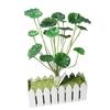 Artificial Leaves Lifelike 18 Branches Deformation Proof Decorative Fake Begonia Leaves Plants For Home Garden Porch Window
