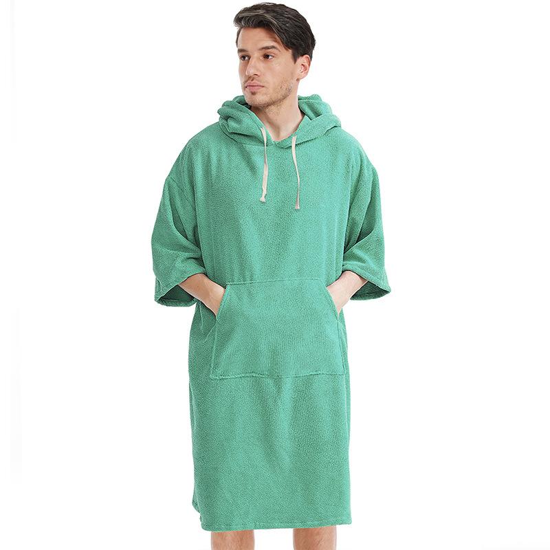 Hooded Beach Changing Quick Dry Robe Swimming Microfiber Poncho Towel Scuba Diving Beach Poncho Bath Towel