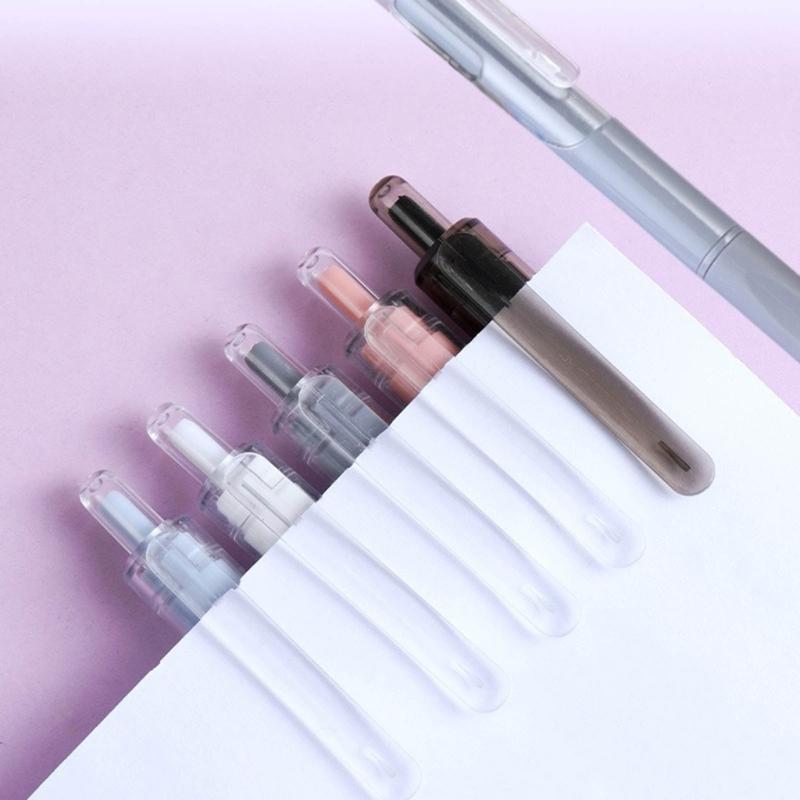 10x/Set 0,5 mm Einziehbarer Gelstift Neutralstift Schwarze Tinte Unterschriftenstift Leicht Schreibender Stift Schulbüromaterial