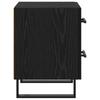 Nightstand Black Oak Look 40 x 35 x 47.5 cm Engineered Wood