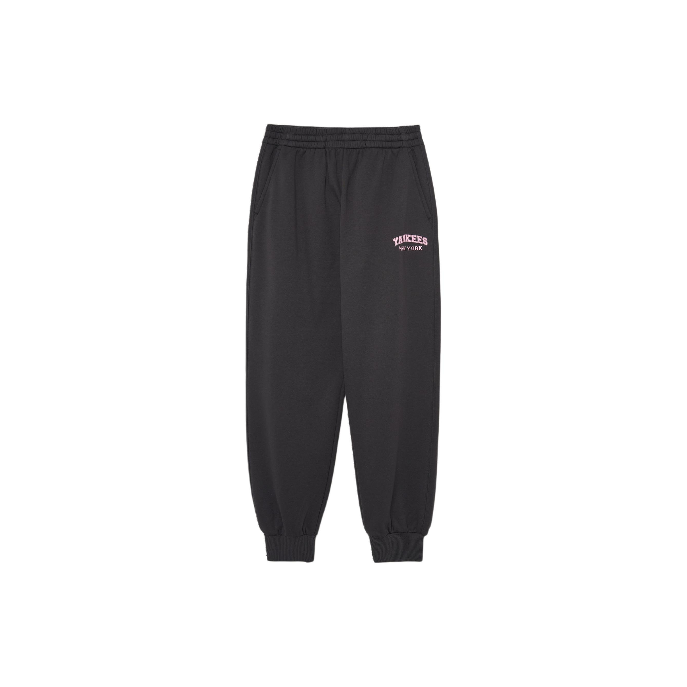 MLB New York Yankees Casual Pants Unisex Black Thickened Cuffed Pants 3APTV0236-50CGS L