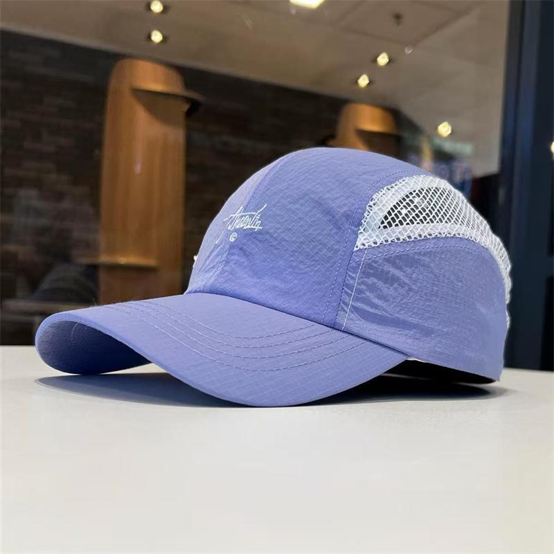 Spring Summer Adjustable Quick Dry Braethable Hat Outdoor Sport Sun Protection Baseball Cap Unisex Mesh Cap Foldable Cycling Hat