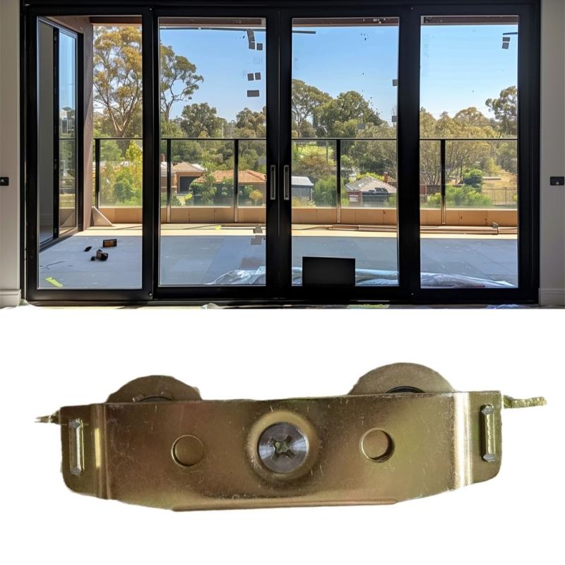 1/2/3pcs Sliding Glass Door Rollers 1-1/4inch Steel Ball Bearing Aluminum Alloy Window Door Pulley Rollers Easy To Use