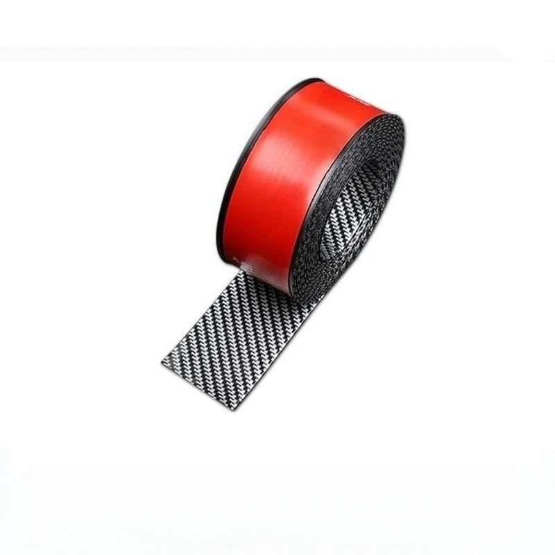 

3x100см Универсальные боковые юбки с рисунком под карбон Защита кромок боковых юбок от царапин для автомобиля