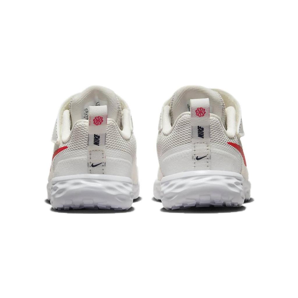 Nike REVOLUTION 6 Abrasion Resistant Low top Toddler Shoes Gray Red Infant And Toddler DD1094-102
