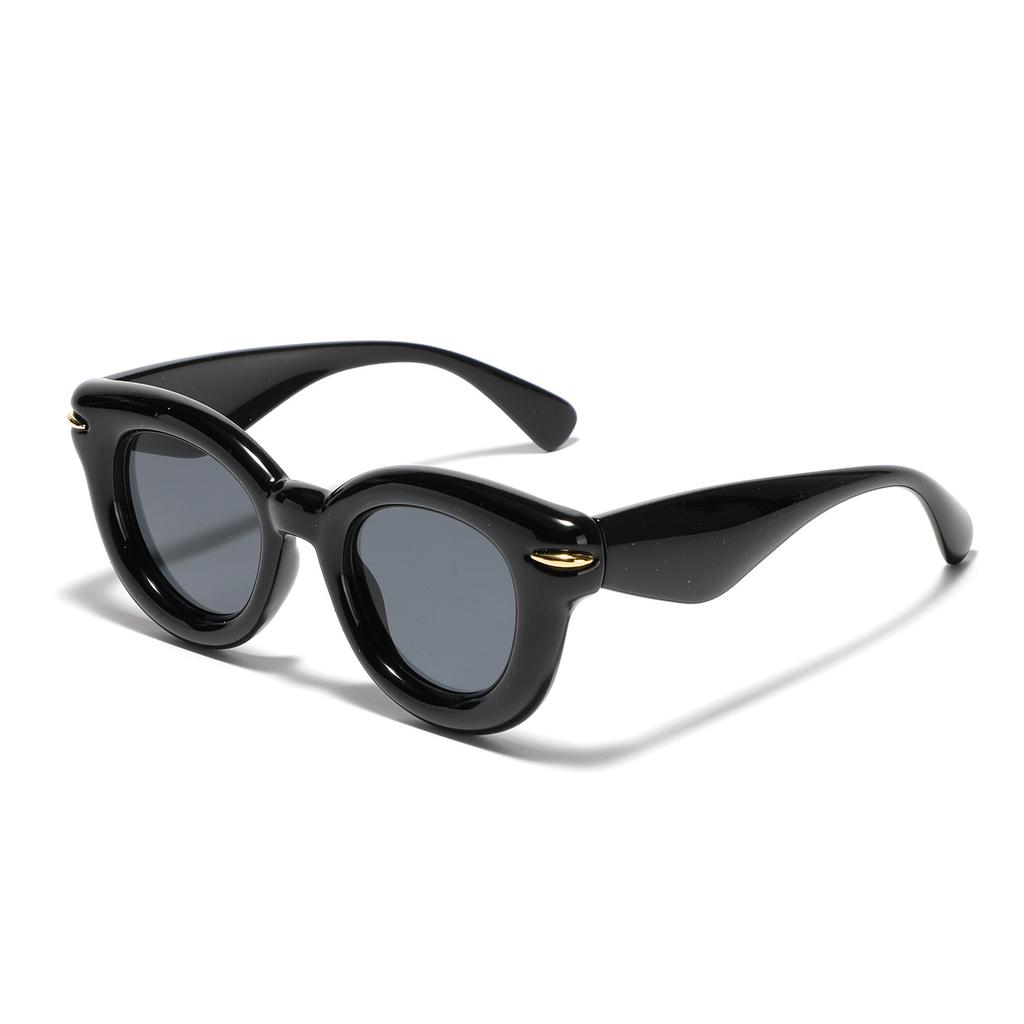 Glasses, Popular Sunglasses Men'S Cat Eye Personality Rivet Sunglasses Women Ins