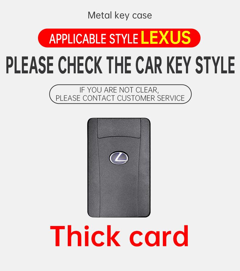 Zinklegering Auto Kaart Slimme Afstandsbediening Sleutelhoes Cover Beschermhouder Schaal Voor Lexus F Sport ES LM GS IS NX RX LX LS RX300 Accessoires