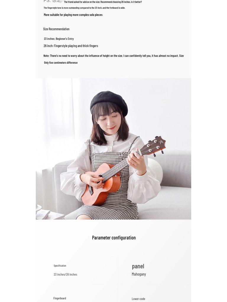Kaka200 23" Professional Enya Ukulele for Beginner & Children