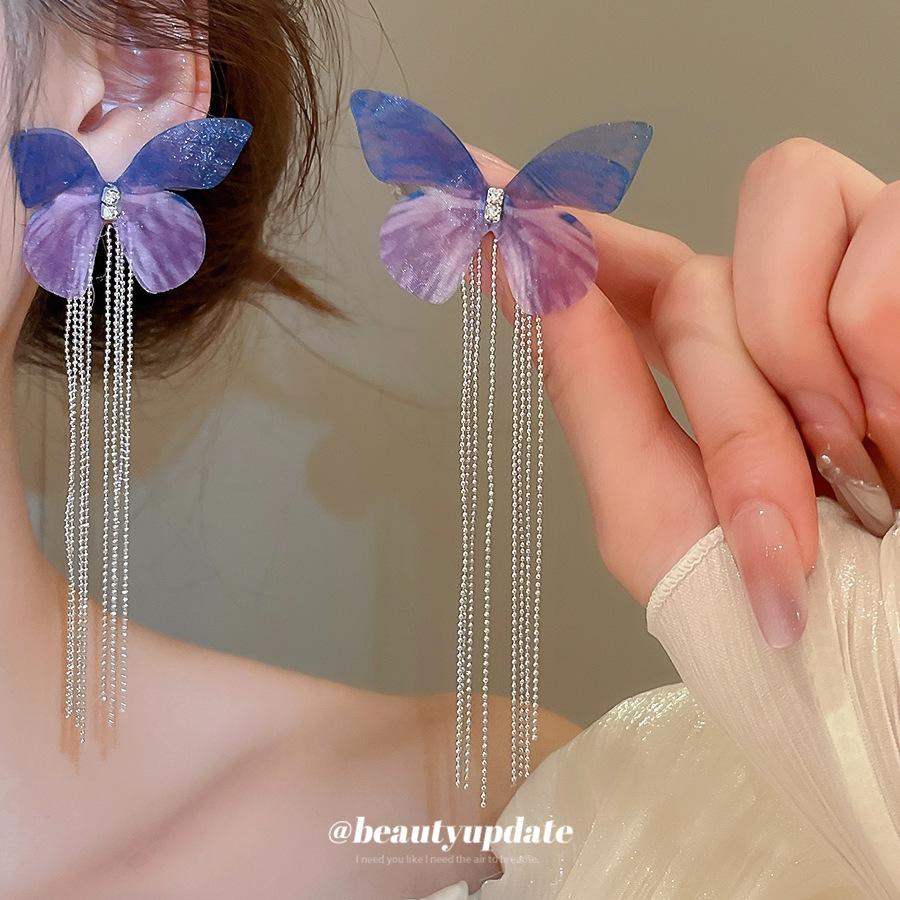 

Модные серьги-гвоздики для женских украшений фиолетовый