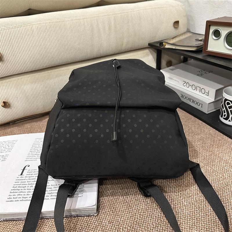 Cute Polka Dot Backpack – Fashionable & Functional School Bag for Men & Women – Perfect for Daily Use