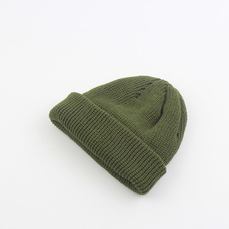 Hat autumn and winter melon fur hat men's knitted wool hat street hooligan hat yuppie winter bag head cold hat tide