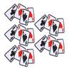 5pcs Poker Ace Clothes Patch Iron On Playing Card Applique DIY T Shirt Fabric Sticker
