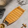 Sushi Boat Serving Tray Solid Wood Wooden Microwave with