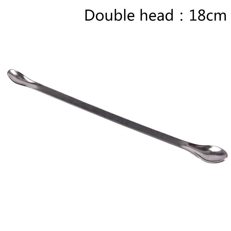 Double-Head Stainless Steel Lab Spoon Scraper Dental Instruments Medical Spoon